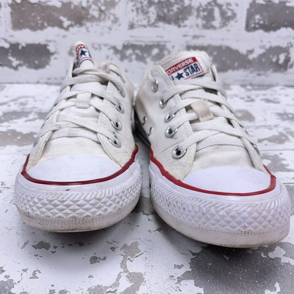 Converse‎ Shoes Womens 6 Chuck Taylor All Star Low Sneakers M7652 White Canvas - Picture 5 of 10